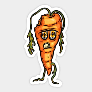 The Zombie Vegan Carrot Sticker